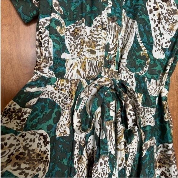 :Price Firm: Anthropologie Maeve Contrast Button-Down Midi Dress - Picture 6 of 10